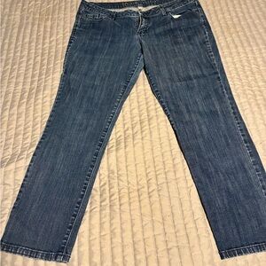 LC Lauren Conrad Women's Straight Leg Blue Jeans